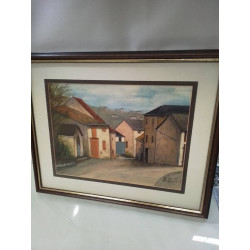 TABLEAU \'\'LE VILLAGE\'\' SIGNÉ HIRTT