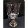PHOTOPHORE VERRE PIED METAL 