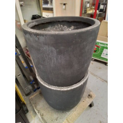 CACHE POT GRIS 
