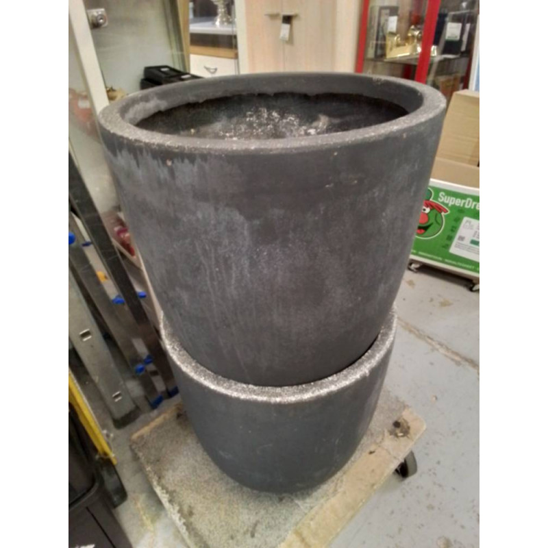 CACHE POT GRIS 