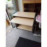 BUREAU DESSERTE TABLETTE COULISSANTE 