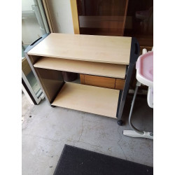 BUREAU DESSERTE TABLETTE COULISSANTE 