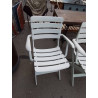 FAUTEUIL DE JARDIN PVC BLANC