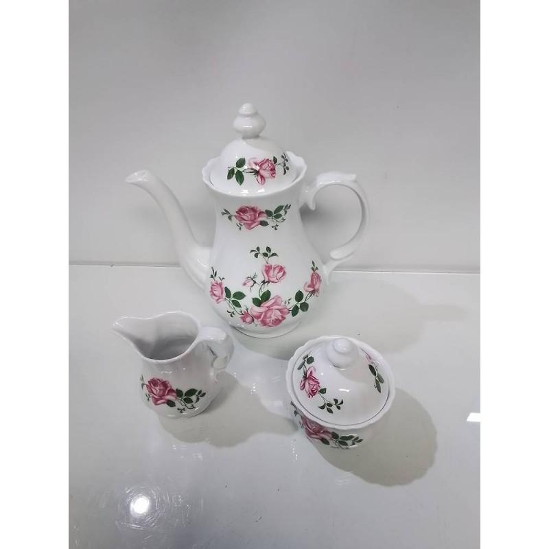 SERVICE A CAFE 3 PIECES PORCELAINE BAVARIA 