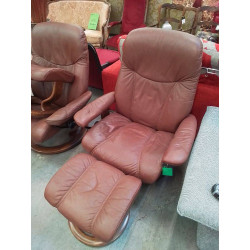 FAUTEUIL STRESSLESS MARRON 