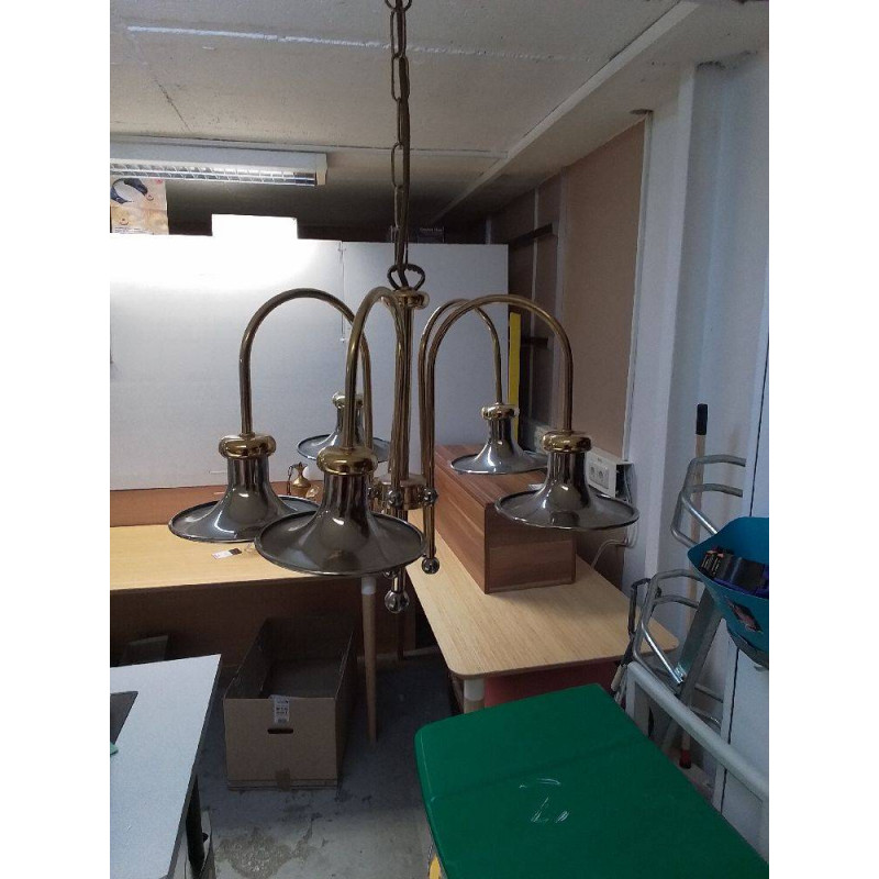 SUSPENSION VINTAGE METAL DORÉ 