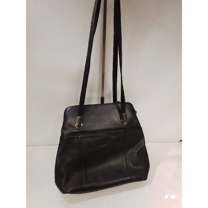 SAC A MAIN FRANCINEL CUIR NOIR