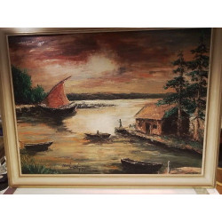 HUILE SUR TOILE CARLO LOSCH