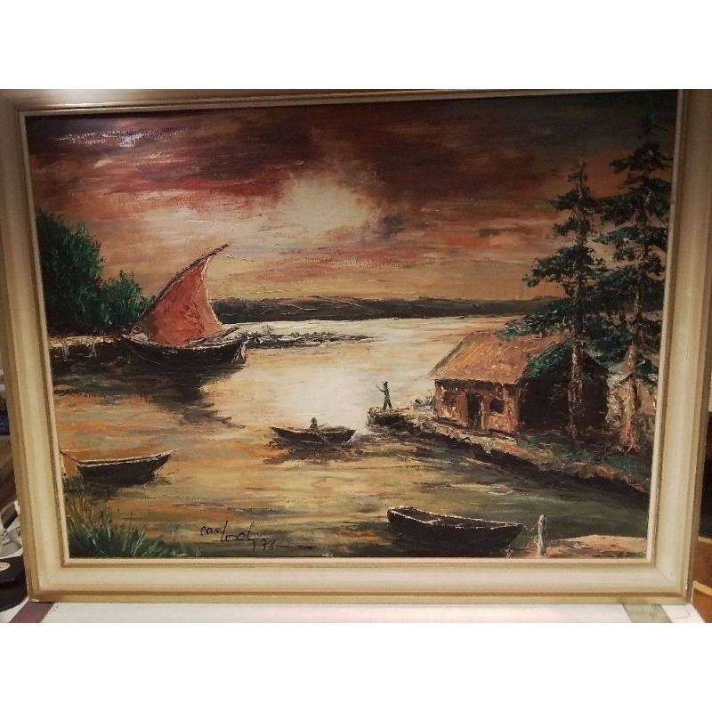 HUILE SUR TOILE CARLO LOSCH