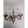 APPLIQUE MURALE LAITON DOUBLE