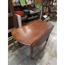 TABLE A VOLETS CHENE MASSIF 