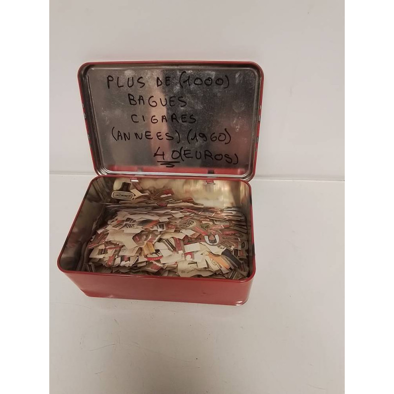 LOT DE BAGUES A CIGARES COLLECTION ANNEEE 1960