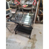 DESSERTE INFORMATIQUE METAL ET VERRE