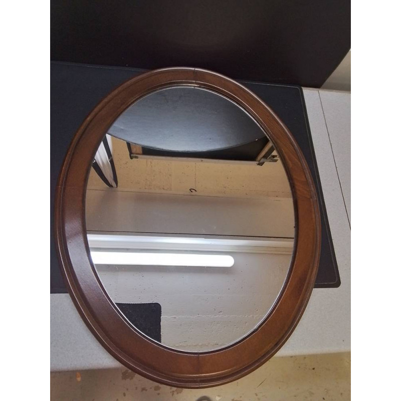MIROIR OVALE BOIS