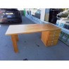 BUREAU PIN MASSIF LUNDIA 5 TIROIRS 