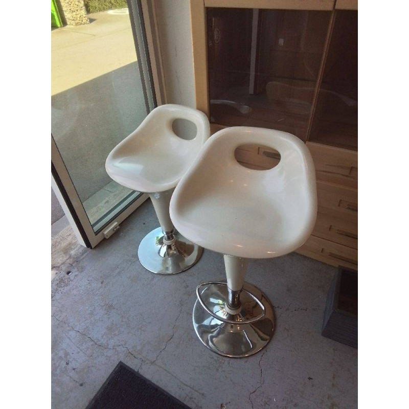 TABOURET BLANC MODERNE LA PIECE
