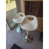 TABOURET BLANC MODERNE LA PIECE