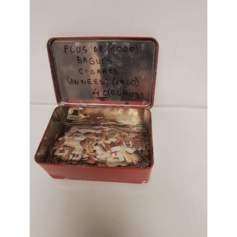 LOT DE BAGUES A CIGARES COLLECTION ANNEEE 1960