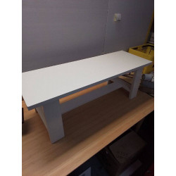 BANC MODERNE BLANC