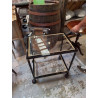 DESSERTE VINTAGE A ROULETTES 