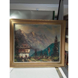 ACRYLIQUE SIGNÉE MARIN...