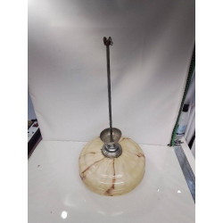 SUSPENSION ANCIENNE VERRE BRUN