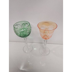 VERRE CRISTAL COLORÉ DIVERS MODÈLES 
