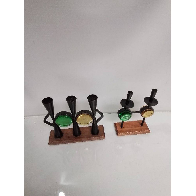 LOT DE 2 BOUGEOIRS SUEDOIS