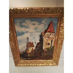 HUILE SUR CARTON HIRSCH