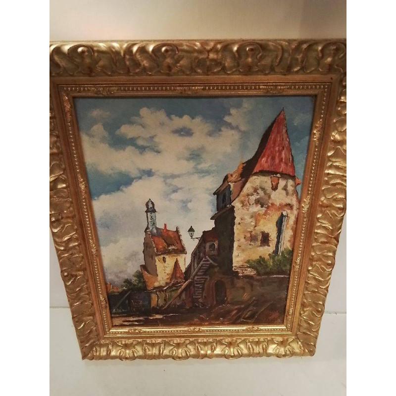 HUILE SUR CARTON HIRSCH