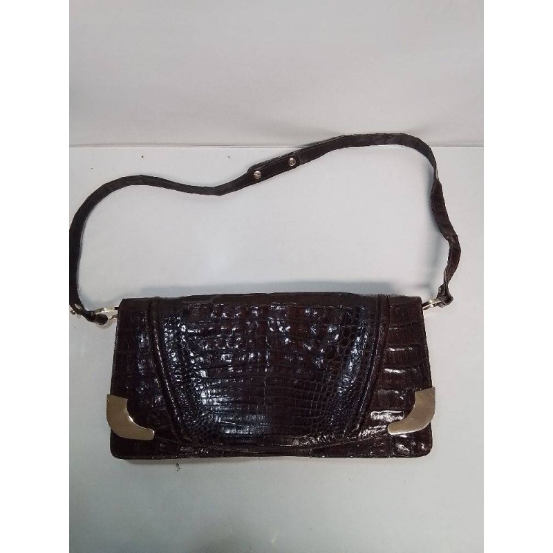 SAC A MAIN VINTAGE CUIR BRUN