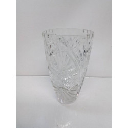 VASE VERRE CISELÉ 