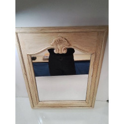 MIROIR PATINE BLANC