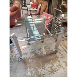 BUREAU METAL ET VERRE 