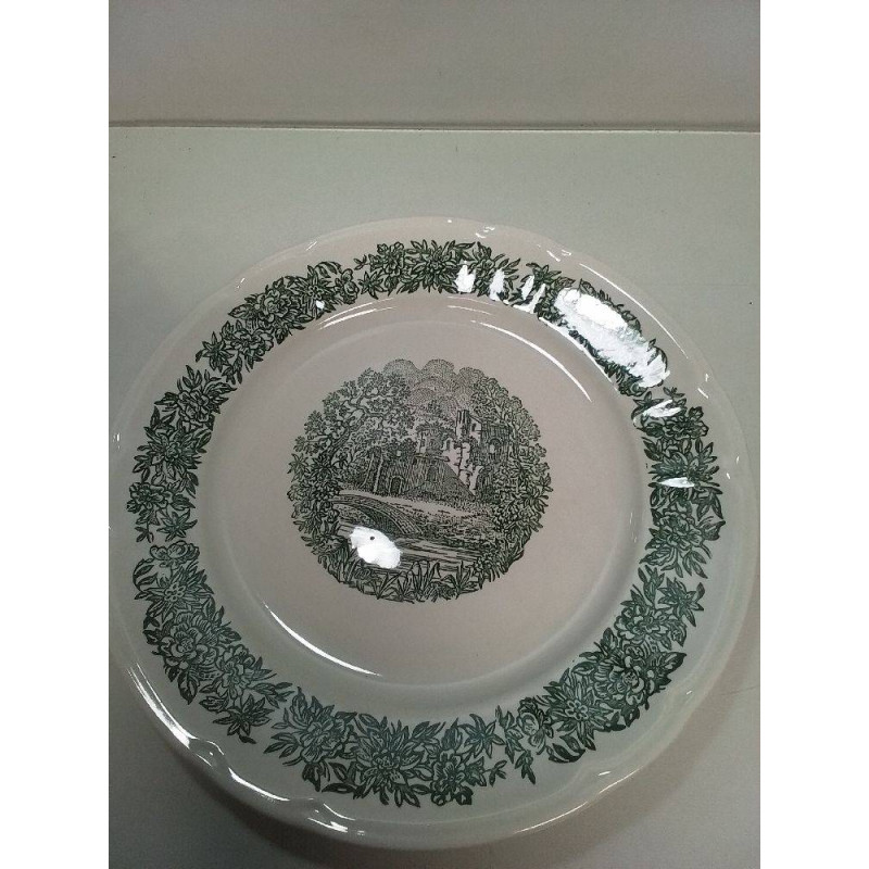 PLAT CÉRAMIQUE MOTIF CHÂTEAU 
