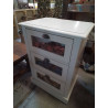 MEUBLE D’APPOINT BLANC 3 TIROIRS 