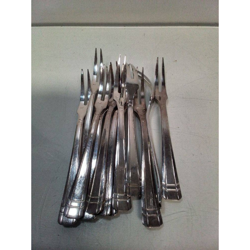 LOT FOURCHETTES A ESCARGOT METAL ARGENTÉ 