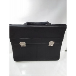 SERVIETTE CUIR NOIR 