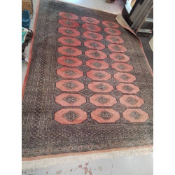 TAPIS ORIENT  ROUGE GRIS...