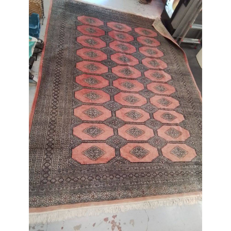 TAPIS ORIENT  ROUGE GRIS 300X215