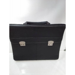 SERVIETTE CUIR NOIR 