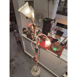 LAMPADAIRE METAL DECOR FLEURI