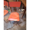 CHAISE FORMICA ROUGE