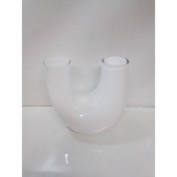 VASE VERRE BLANC