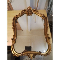 MIROIR DORÉ STYLE LOUIS XV