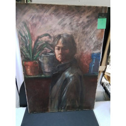 HUILE SUR TOILE PORTRAIT 