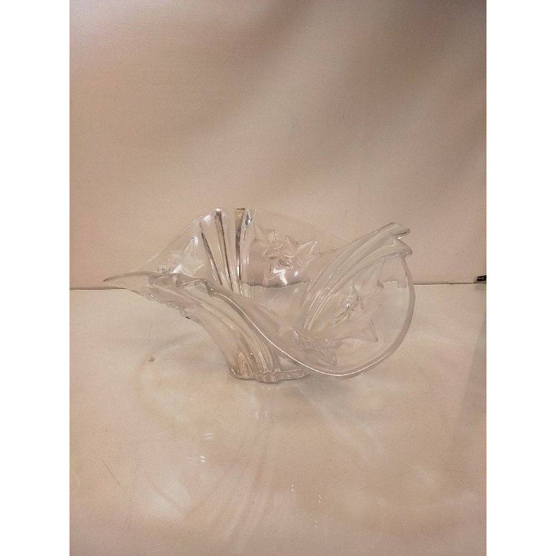 VASQUE EN VERRE DÉCO FEUILLES 