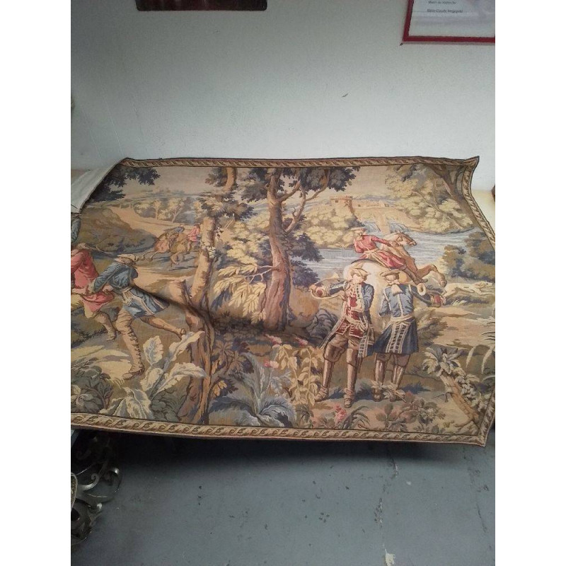 TAPISSERIE SCENE DE CHASSE 156X110