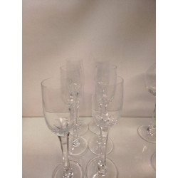 LOT DE 6 FLÛTES CRISTAL WMF