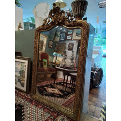 MIROIR STYLE LOUIS XV DORÉ...